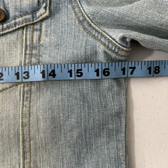 Childrens Place Jean Jacket Womens 14 Fairy Embroidered Denim BohoY2K - Picture 6 of 8